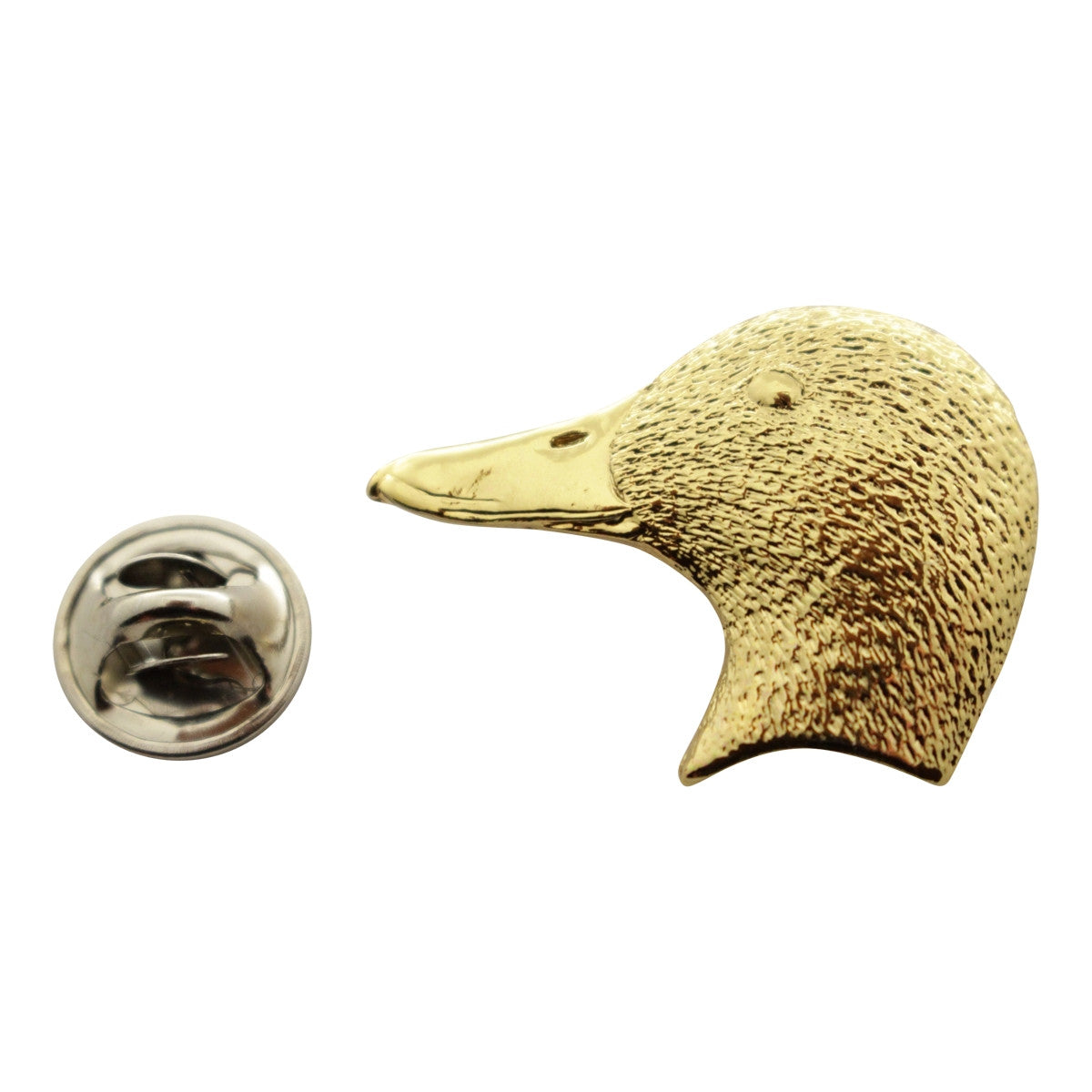 Mallard Head Pin ~ 24K Gold ~ Lapel Pin ~ 24K Gold Lapel Pin ~ Sarah's Treats & Treasures